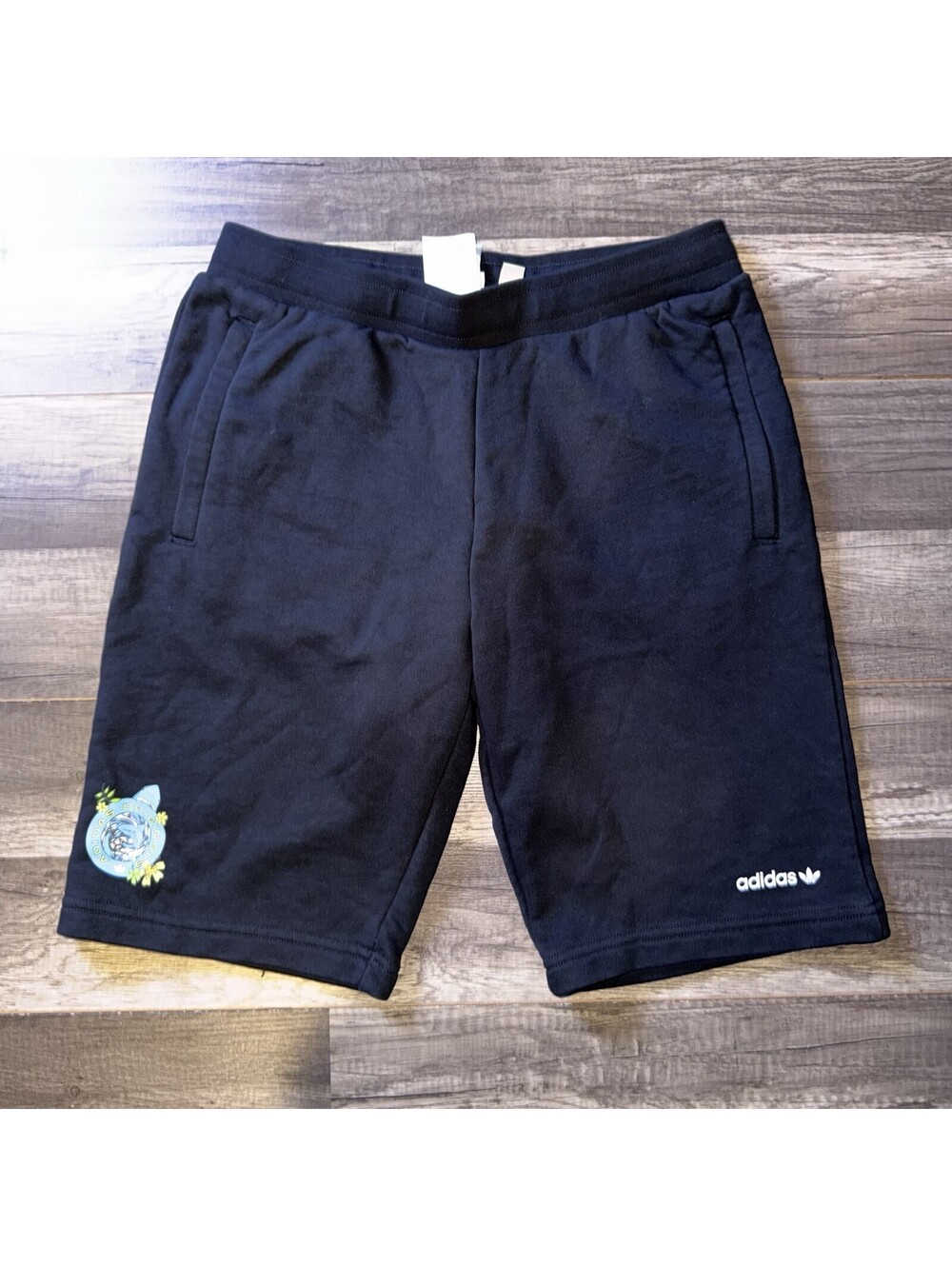 Adidas Originals Adioriginals Shark Graphic Fleece Shorts Youth Large Black